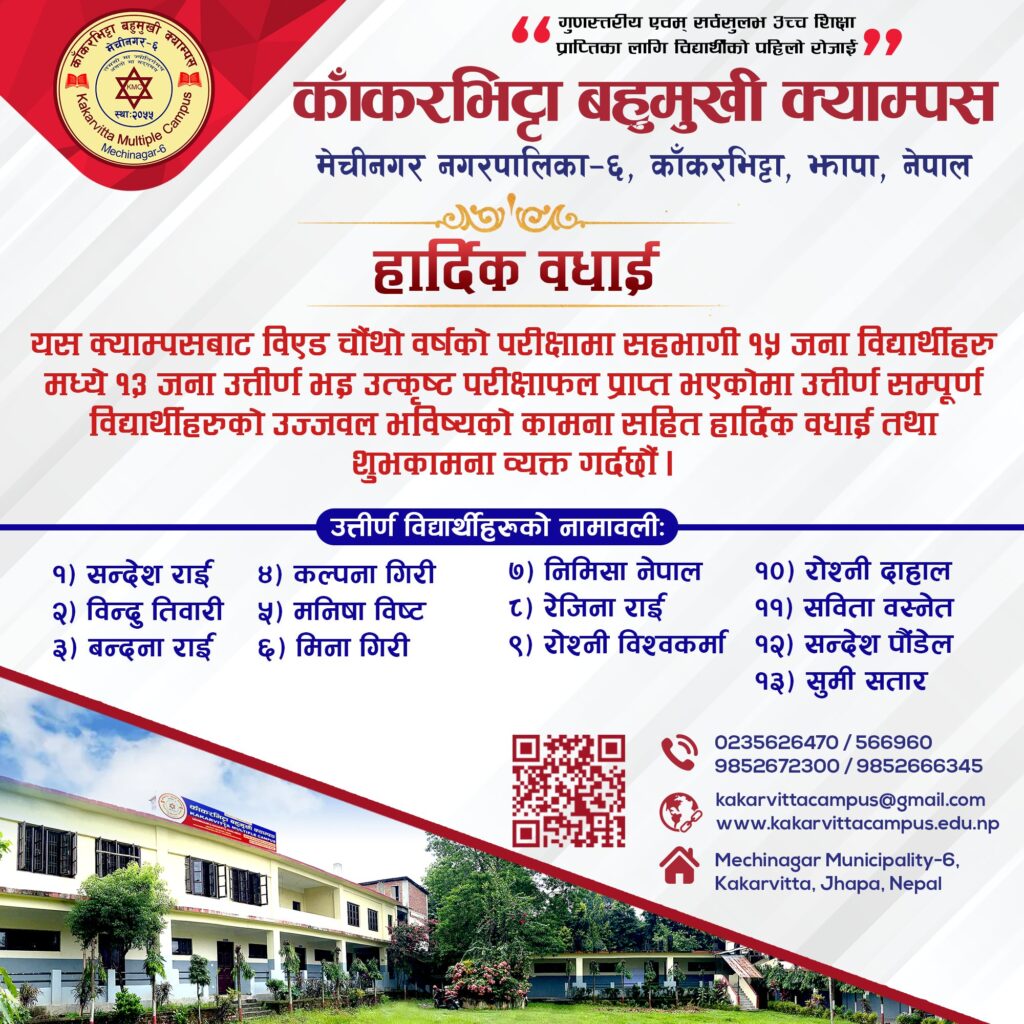 Congratulations to BEd 4th Year Students | Kakarvitta Multiple Campus