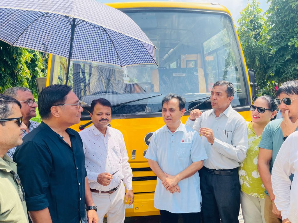 Campus Activities 8 New Campus Bus Donated by Indian Embassy Kakarvitta Multiple Campus 12